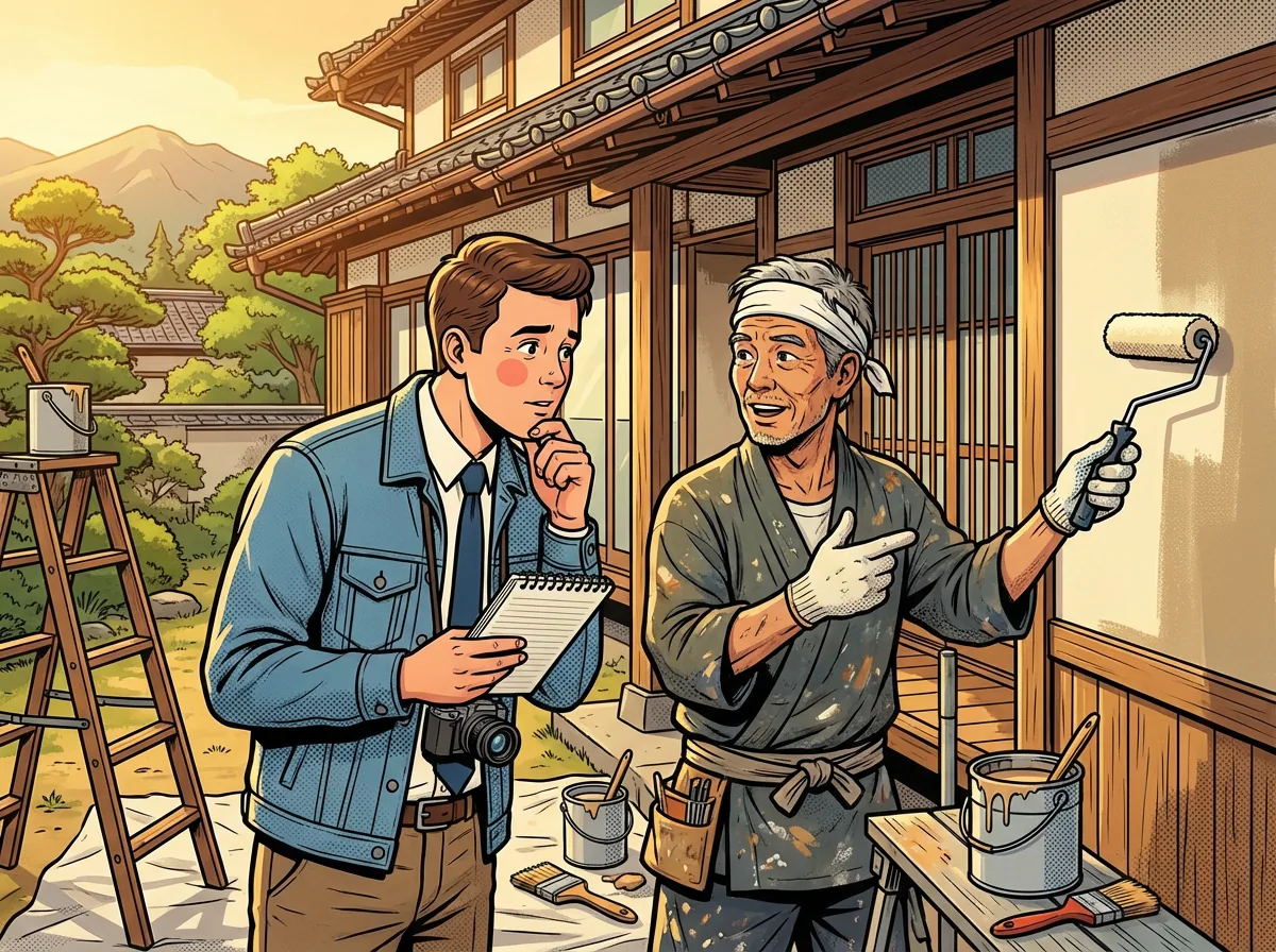 現場取材と言語化のイメージ