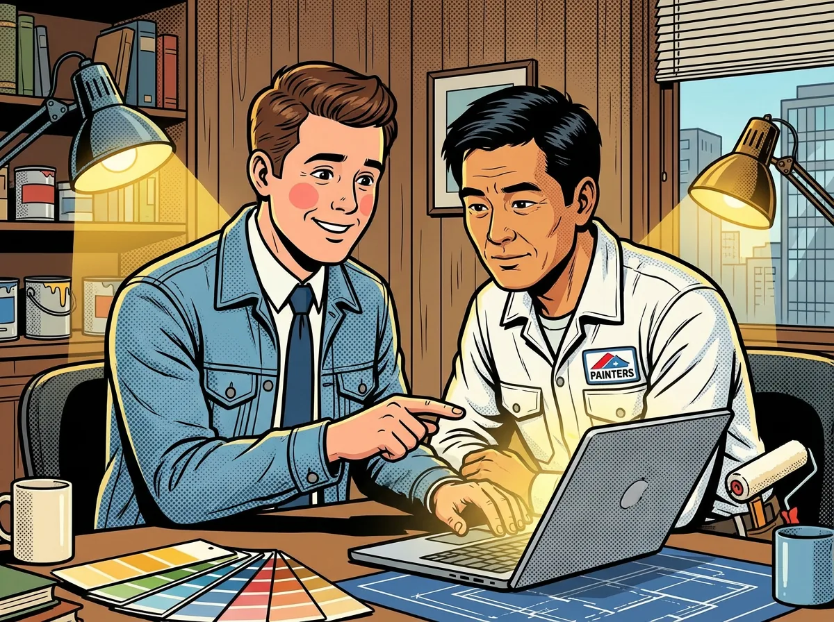 外壁塗装会社向けWeb集客の打ち合わせイメージ